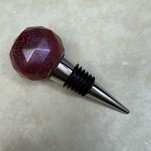 Wine cork with sparkles